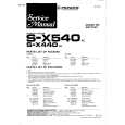 Cover page of PIONEER SX440XE Service Manual