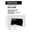 Cover page of DENON DN2700F Owner's Manual