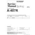 Cover page of PIONEER A407R Service Manual