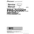 Cover page of PIONEER PRS-D2200T/XS/ES Service Manual