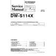 Cover page of PIONEER DWS114X Service Manual