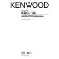 Cover page of KENWOOD KDC-136 Owner's Manual