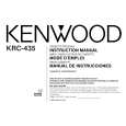 Cover page of KENWOOD KRC435 Owner's Manual