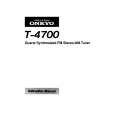 Cover page of ONKYO T-4700 Owner's Manual