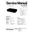 Cover page of TECHNICS SHGE70 Service Manual