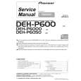 Cover page of PIONEER DEH-P600 Service Manual