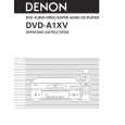 Cover page of DENON DVD-A1XV Owner's Manual