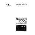 Cover page of NAKAMICHI 1000II Service Manual