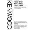 Cover page of KENWOOD KRC3004 Owner's Manual