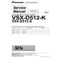 Cover page of PIONEER VSX-D512-K/FXJI Service Manual