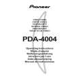 Cover page of PIONEER PDA-4004 Owner's Manual