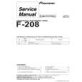 Cover page of PIONEER F-208/SDB Service Manual