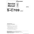 Cover page of PIONEER S-C709/XMA/E Service Manual
