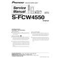 Cover page of PIONEER S-FCW4550/XTW/UC Service Manual