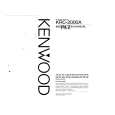 Cover page of KENWOOD KRC-2000A Owner's Manual