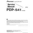 Cover page of PIONEER PDP-S41 Service Manual