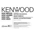 Cover page of KENWOOD KDC-MP225 Owner's Manual