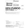 Cover page of PIONEER KEH-P4800UC Service Manual