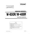 Cover page of TEAC W600R Service Manual