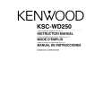 Cover page of KENWOOD KSC-WD250 Owner's Manual