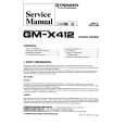 Cover page of PIONEER GM-X412 X1H/ES Service Manual