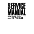 Cover page of AKAI X-165D Service Manual