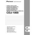 Cover page of PIONEER CDJ-1000 Owner's Manual
