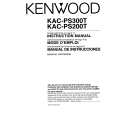 Cover page of KENWOOD KAC-PS200T Owner's Manual