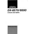 Cover page of ONKYO DX-6550 Owner's Manual