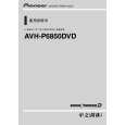 Cover page of PIONEER AVH-P6850DVD/XUCN5 Owner's Manual