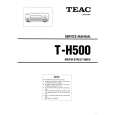 Cover page of TEAC T-H500 Service Manual