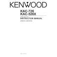 Cover page of KENWOOD KAC526X Owner's Manual