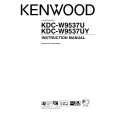 Cover page of KENWOOD KDC-W9537U Owner's Manual