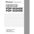 Cover page of PIONEER PDP-433HDE Owner's Manual