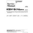 Cover page of PIONEER KEH2176ZFA X1B/EW Service Manual