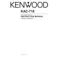 Cover page of KENWOOD KAC-718 Owner's Manual