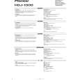 Cover page of PIONEER HDJ-1000/XCN1/EW Owner's Manual