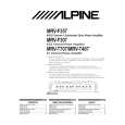 Cover page of ALPINE MRV-T707 Owner's Manual