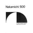 Cover page of NAKAMICHI 500 Owner's Manual