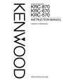 Cover page of KENWOOD KRC-870 Owner's Manual