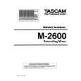 Cover page of TEAC M-2600 Service Manual