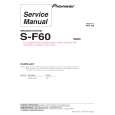 Cover page of PIONEER S-F60/SXTW/EW5 Service Manual