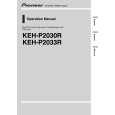 Cover page of PIONEER KEH-P2030R/XM/EW Owner's Manual
