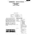 Cover page of ONKYO TARW99 Service Manual