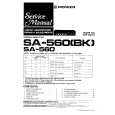 Cover page of PIONEER SA560 Service Manual