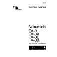 Cover page of NAKAMICHI TA3 Service Manual