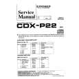 Cover page of PIONEER CDX-P22 Service Manual