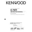 Cover page of KENWOOD C-707I Owner's Manual