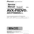 Cover page of PIONEER AVX-P8DVD Service Manual