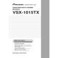 Cover page of PIONEER VSX-1015TX Owner's Manual